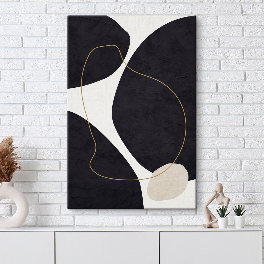 Formas negras e linhas — interior 6