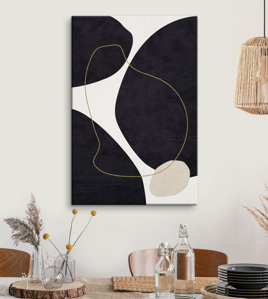 Formas negras e linhas — interior 7