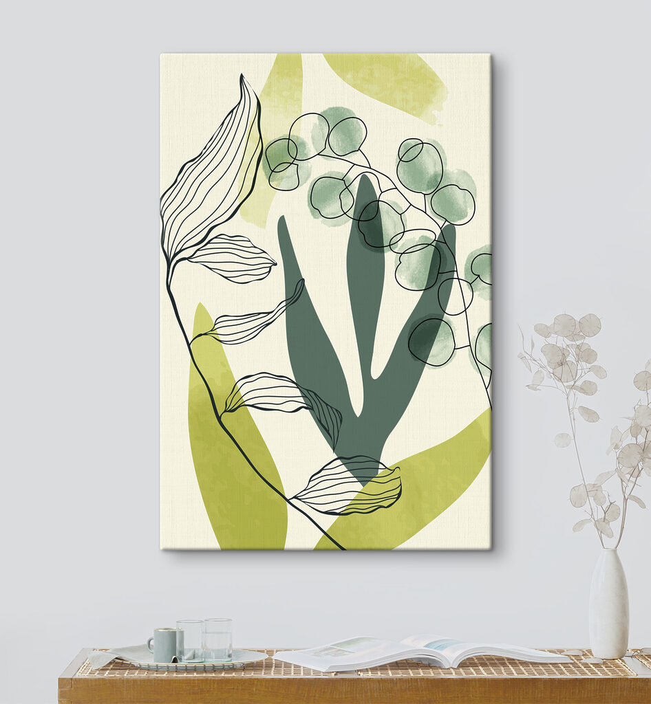 Folhas com nervuras desenhadas — interior 3
