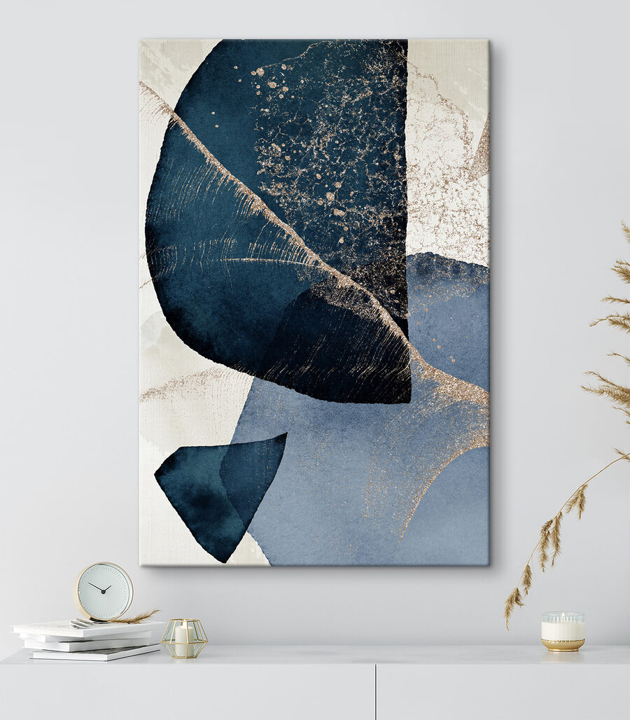 Azul-escuro com veios finos — interior 1
