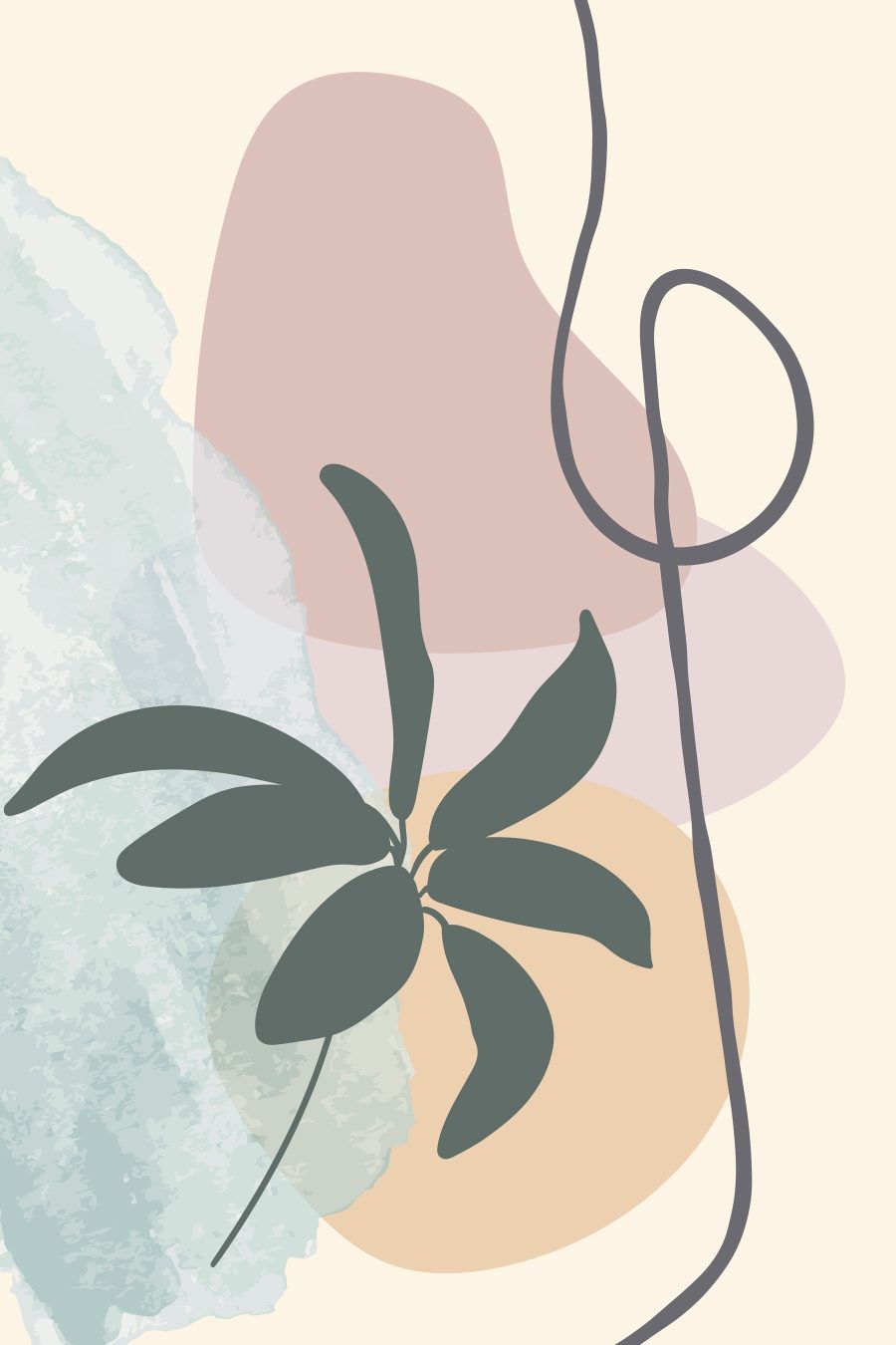 Planta com linha curva — design completo