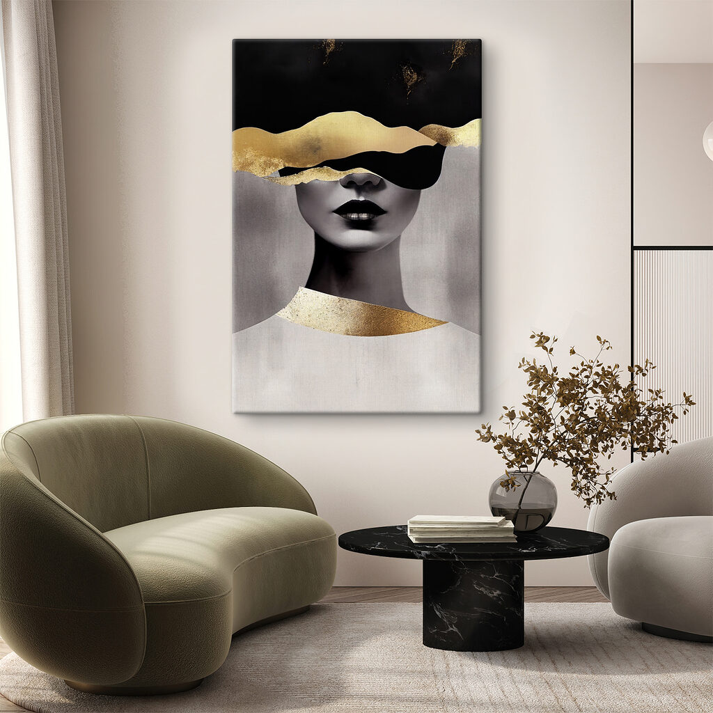 Retrato com véu dourado — interior 3