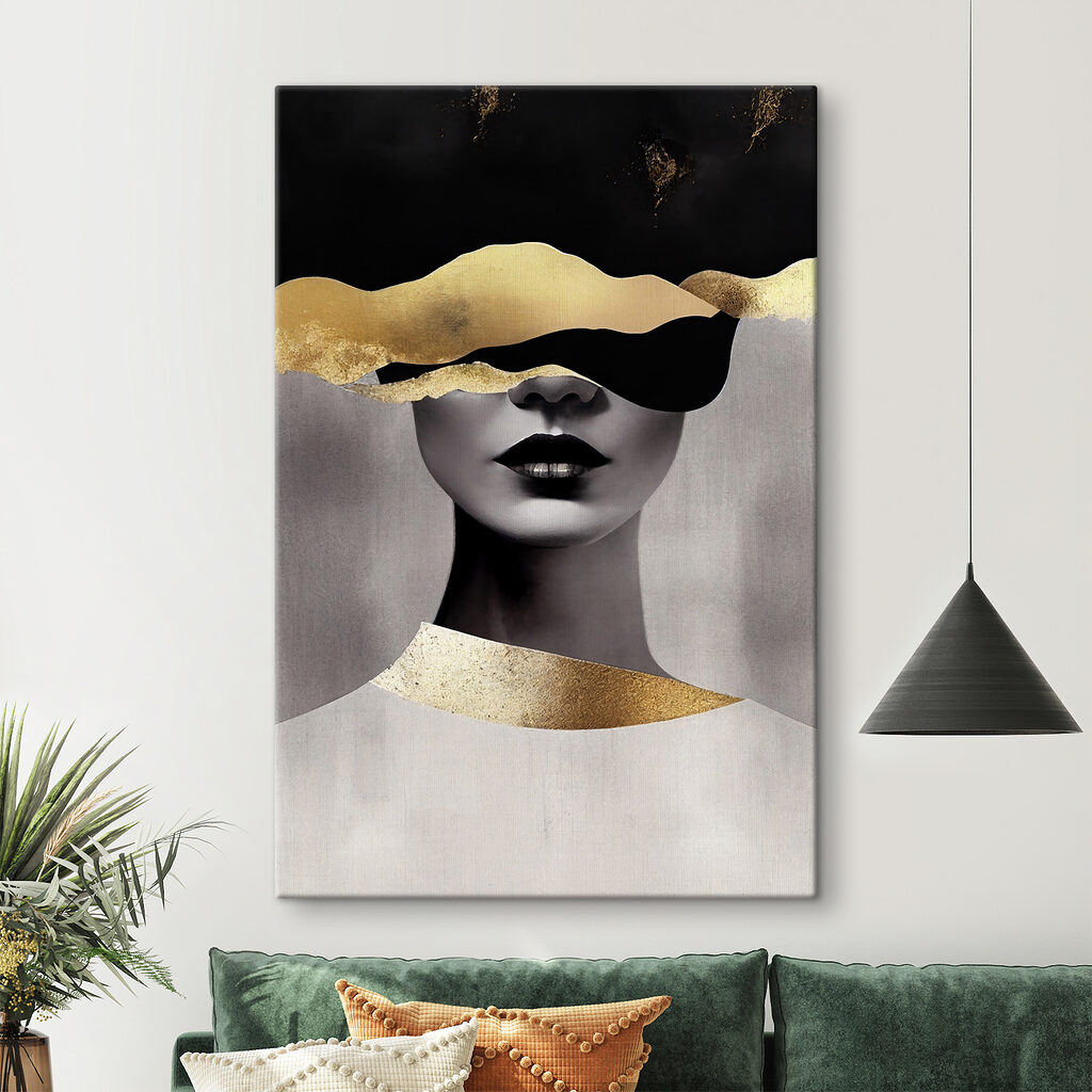 Retrato com véu dourado — interior 4