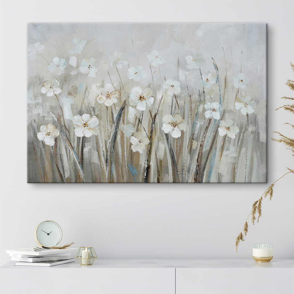 Flores miúdas em relva — interior 1