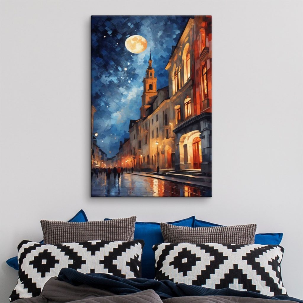 Lua sobre fachadas — interior 1
