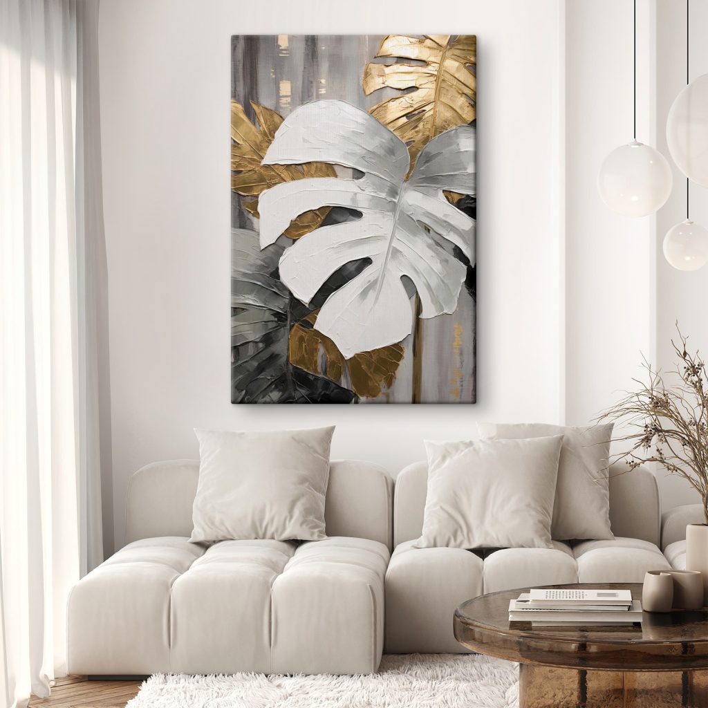 Folha branca com nervuras — interior 2