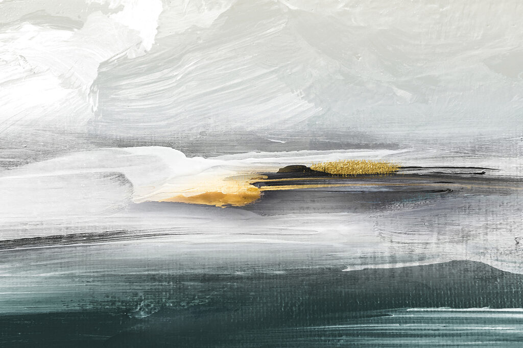 Horizonte em pinceladas largas — design completo
