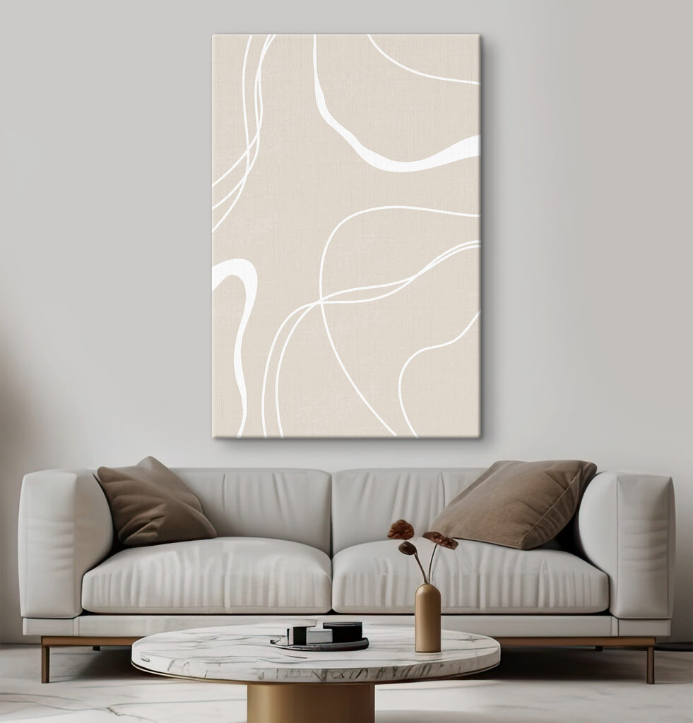 Linhas brancas sobre areia — interior 3