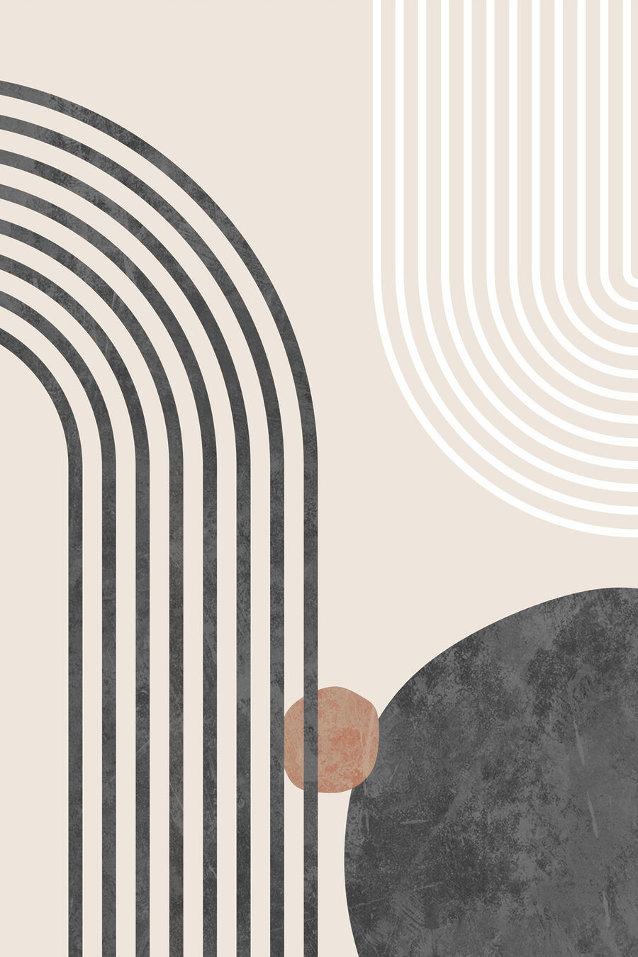 Arcos pretos e brancos — design completo