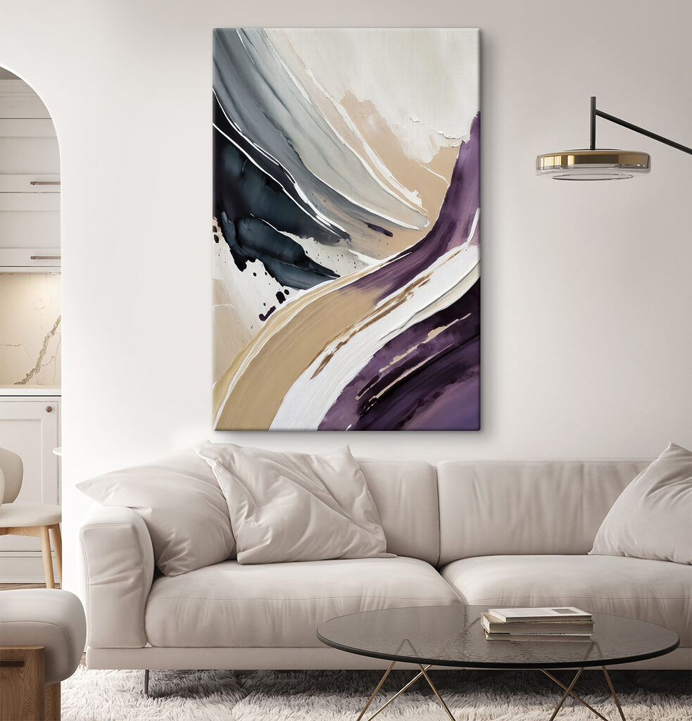 Faixas roxas em movimento — interior 2