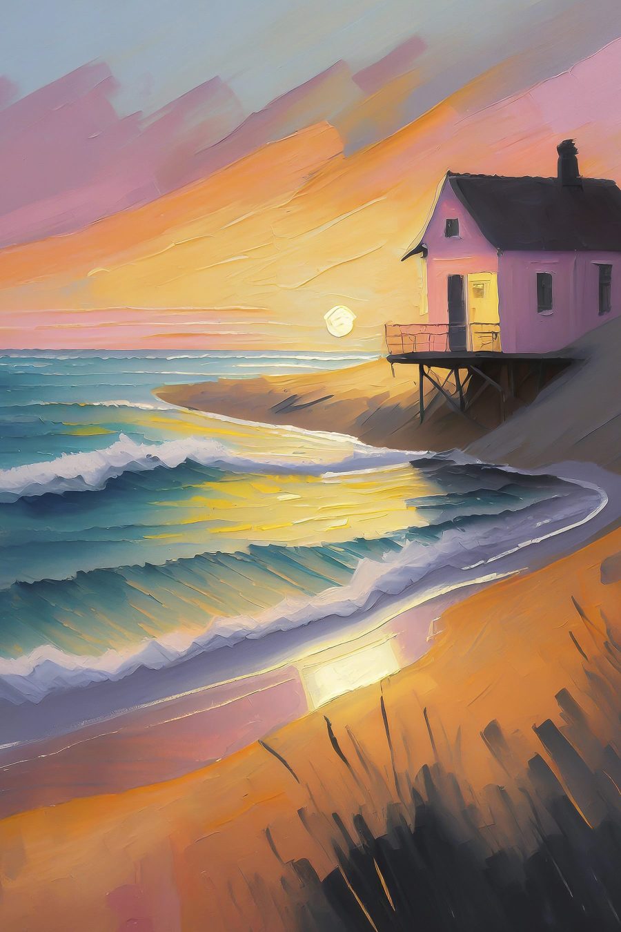 Casinha junto ao mar — design completo