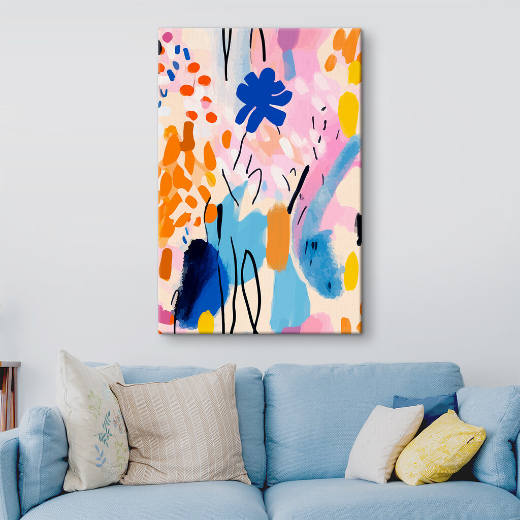 Formas coloridas em hastes — interior 2