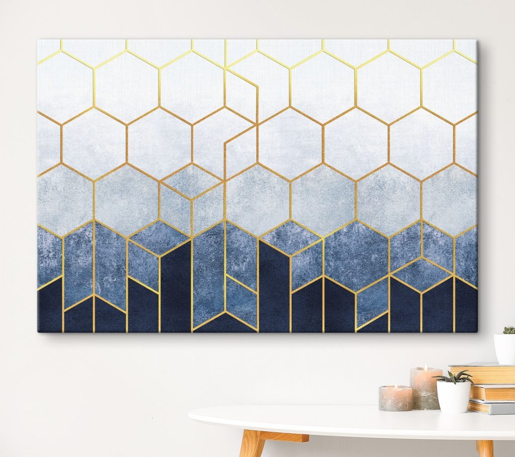 Hexágonos em gradiente — interior 1