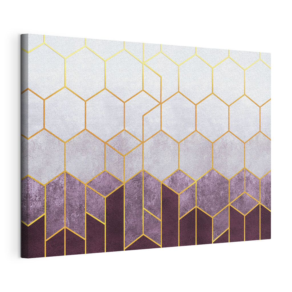 Hexágonos em gradiente — vista do produto