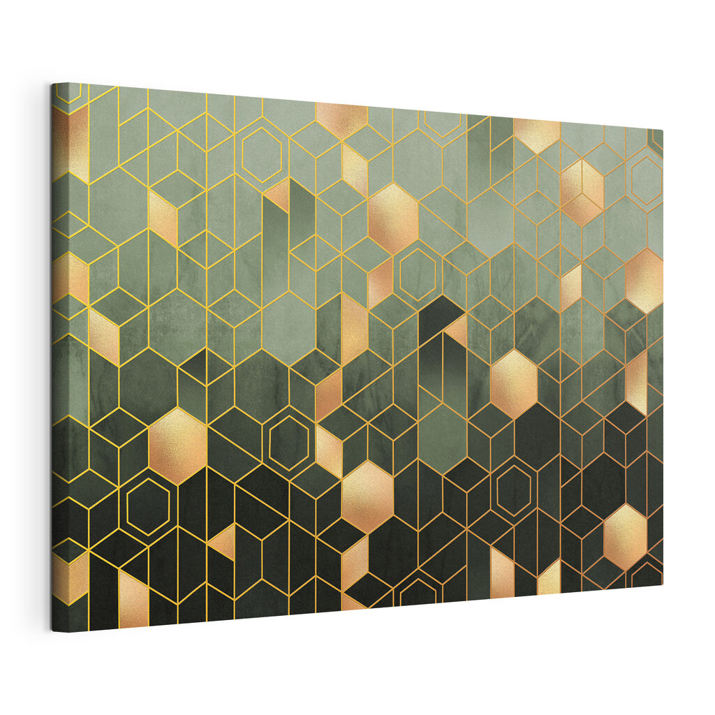 Hexágonos com profundidade — vista do produto