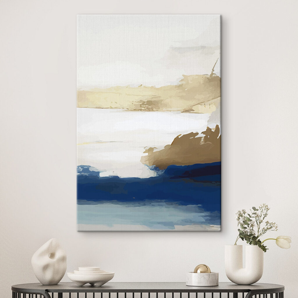 Horizonte dourado sobre azul — interior 3