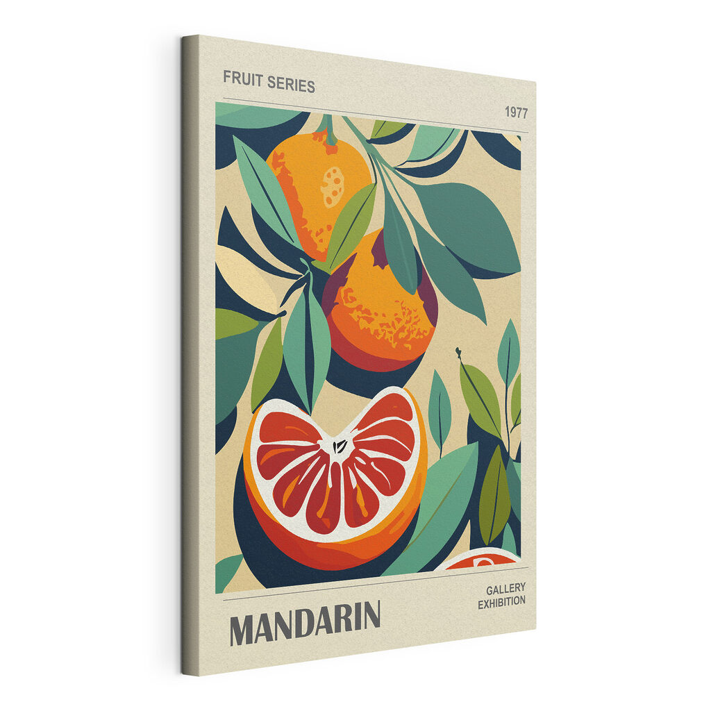 Tangerinas entre folhas — vista do produto
