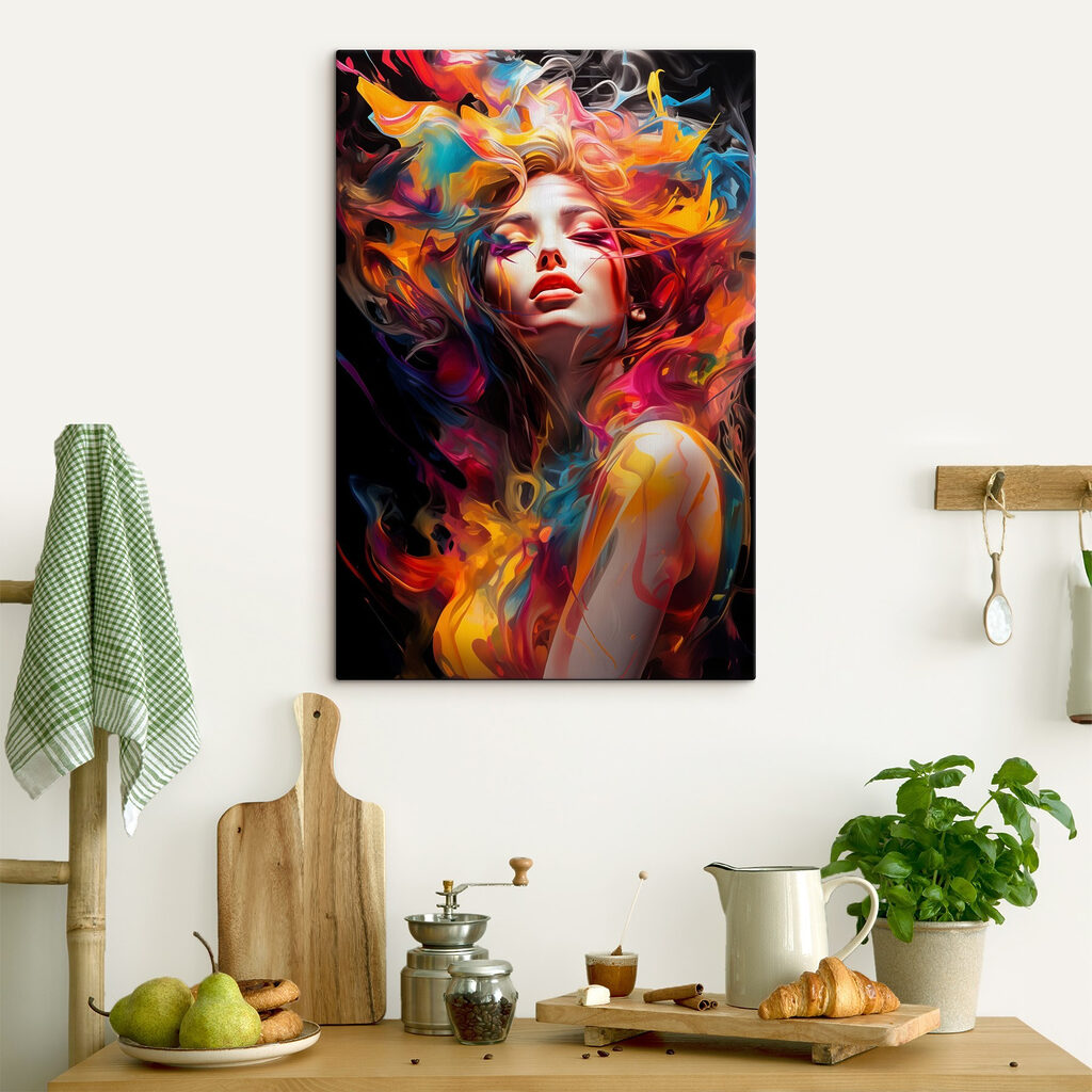 Retrato em chamas coloridas — interior 4