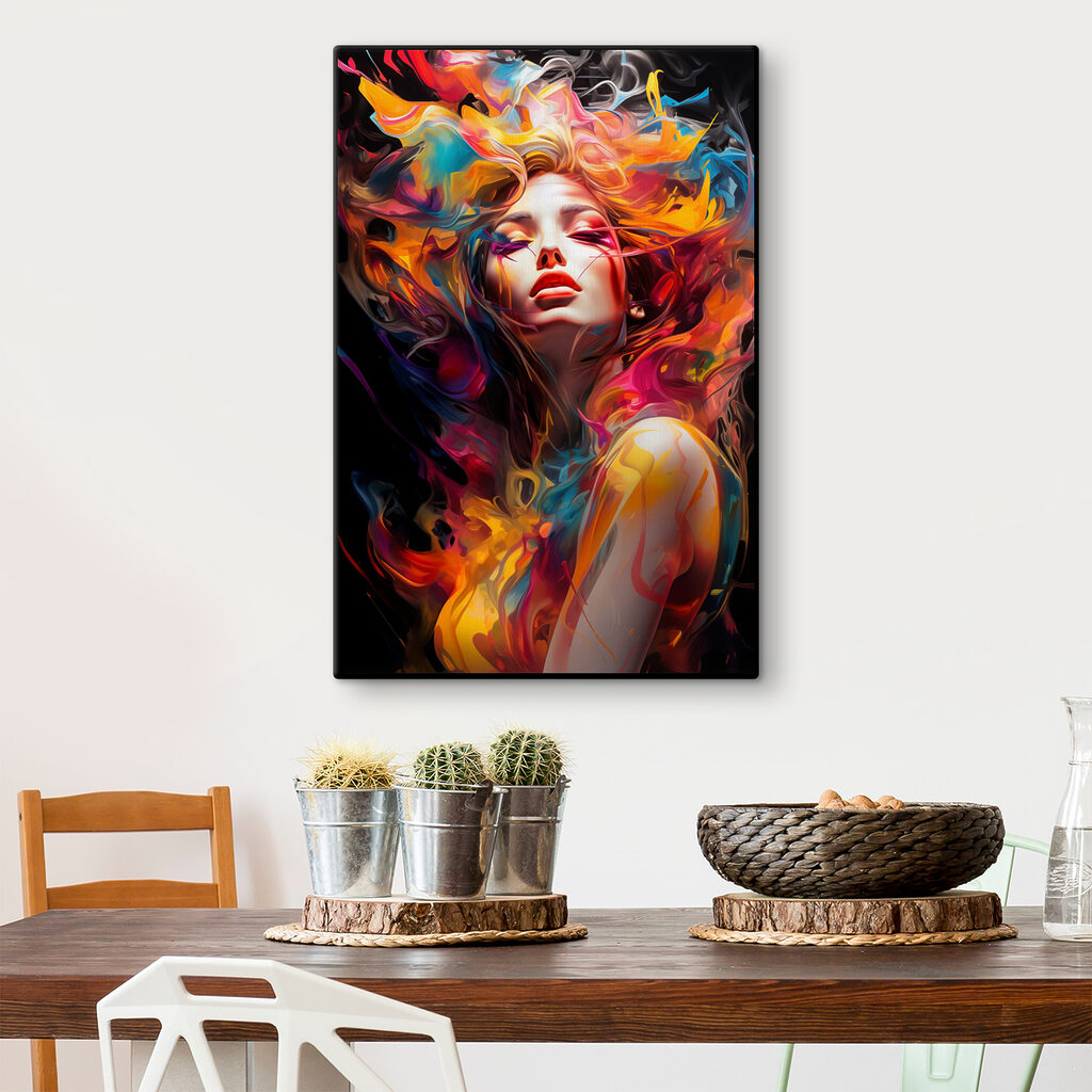 Retrato em chamas coloridas — interior 2