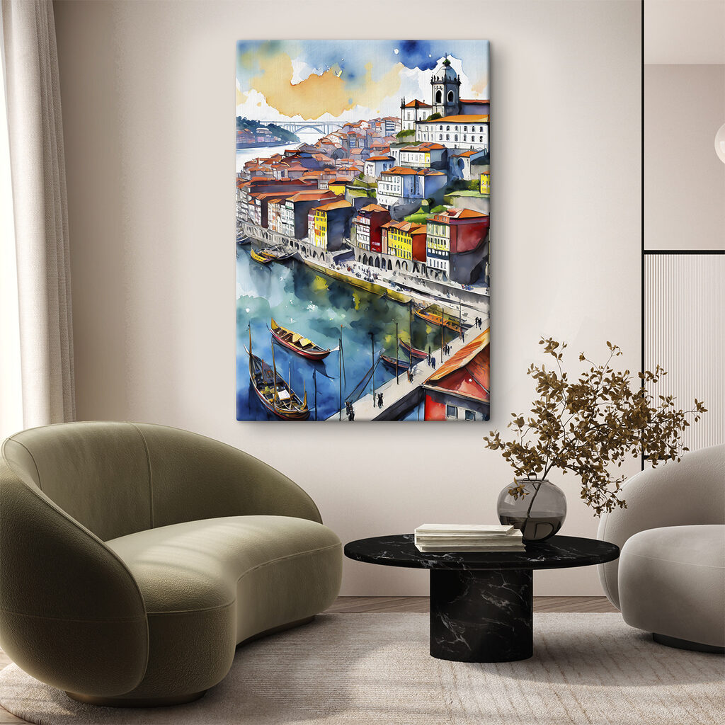Cidade junto ao rio — interior 1