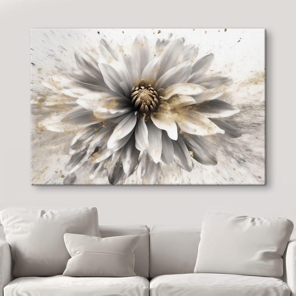 Flor branca radiante — interior 3
