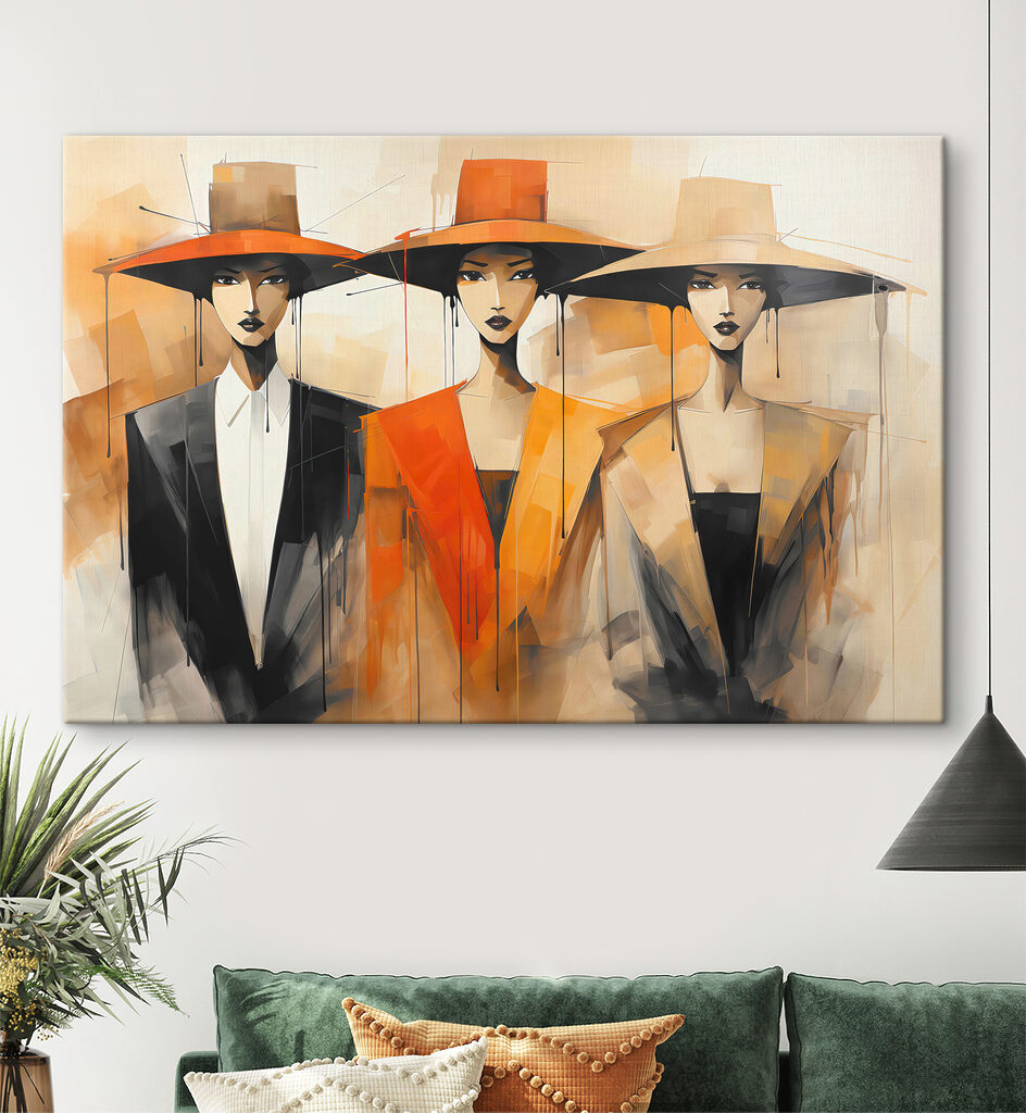 Três mulheres de chapéu — interior 2