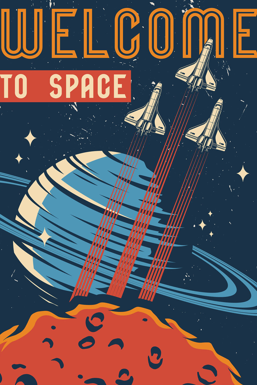 Bem-vindo ao espaço — design completo