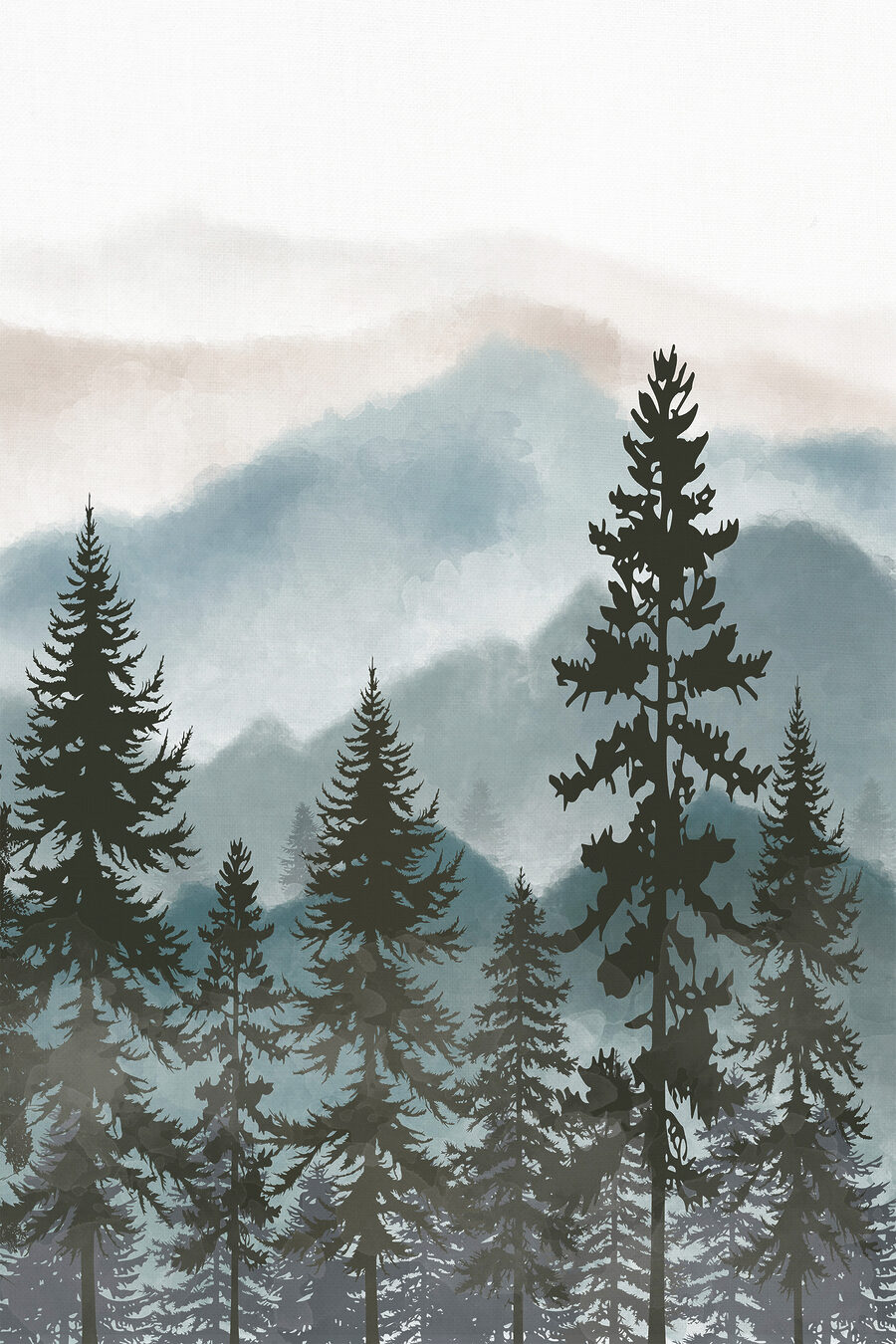 Floresta ao longe — design completo