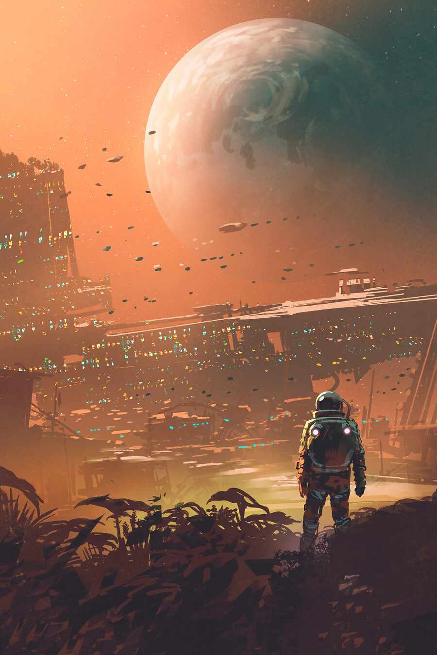 Visita a planetas distantes — design completo