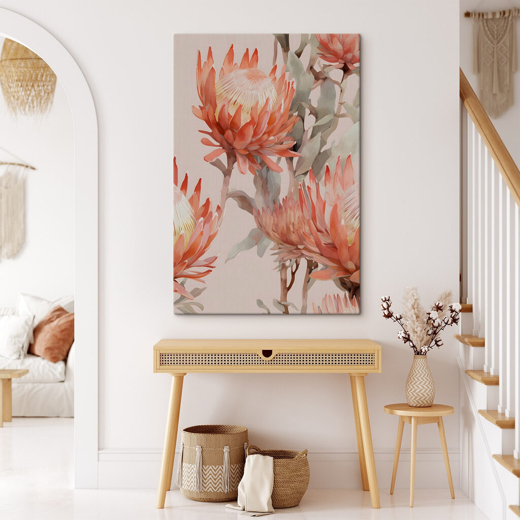 Flores tropicais em salmão — interior 4