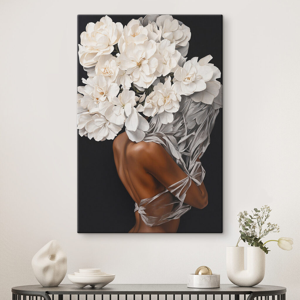 Coroa branca de flores — interior 5