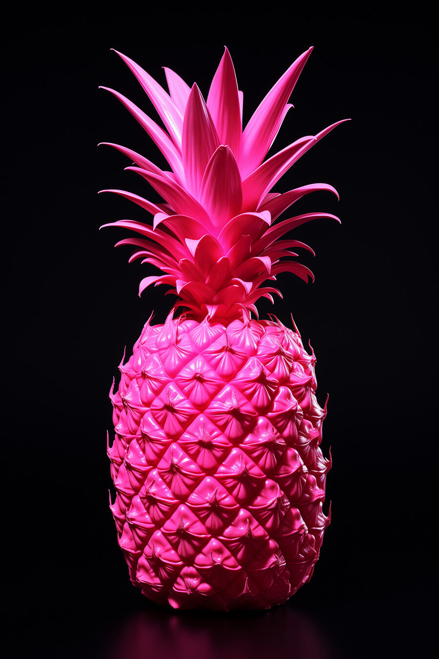 Ananás em rosa vivo — design completo