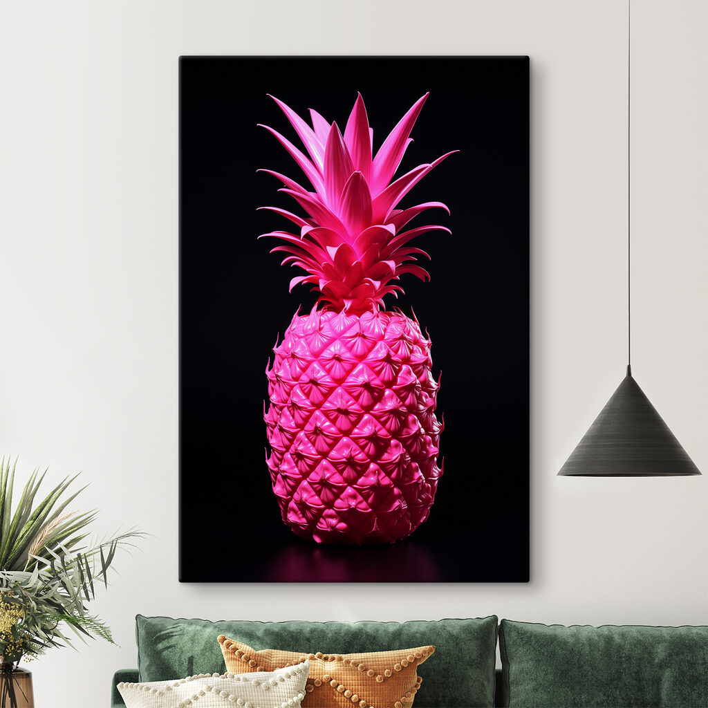 Ananás em rosa vivo — interior 1