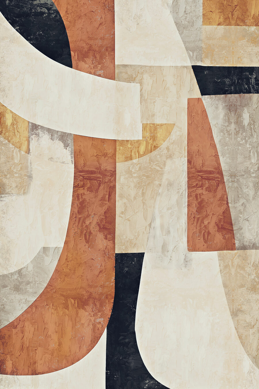 Arcos em tons terrosos — design completo
