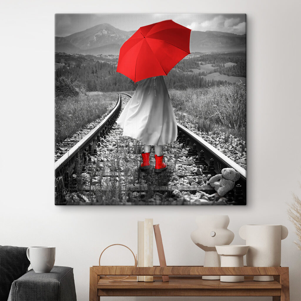 Guarda-chuva vermelho — interior 2