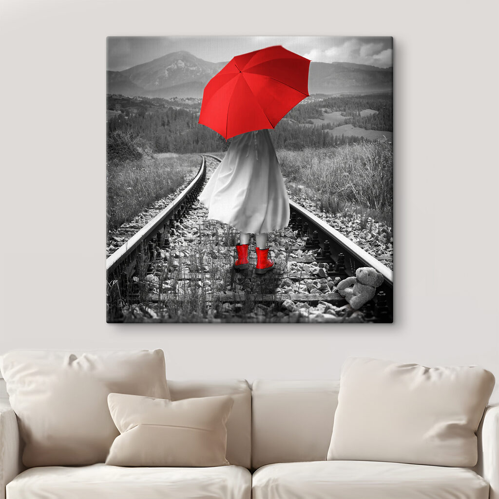 Guarda-chuva vermelho — interior 1