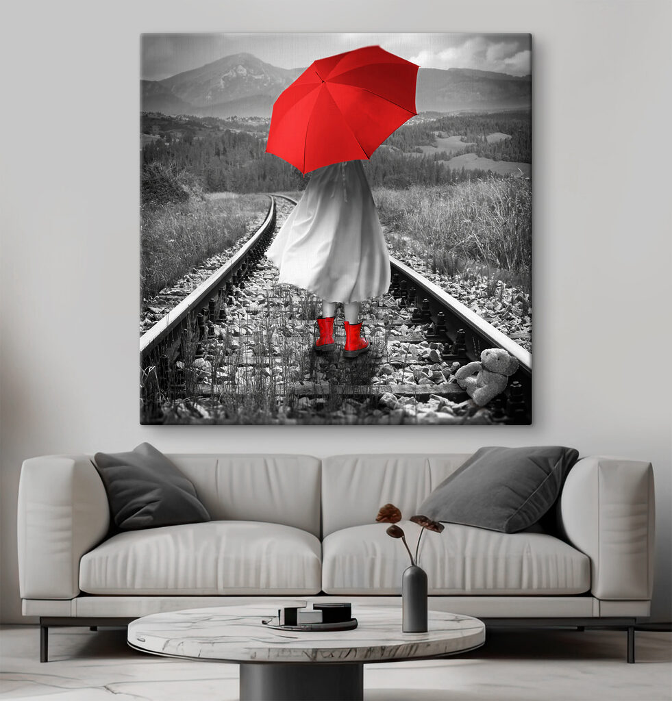 Guarda-chuva vermelho — interior 3