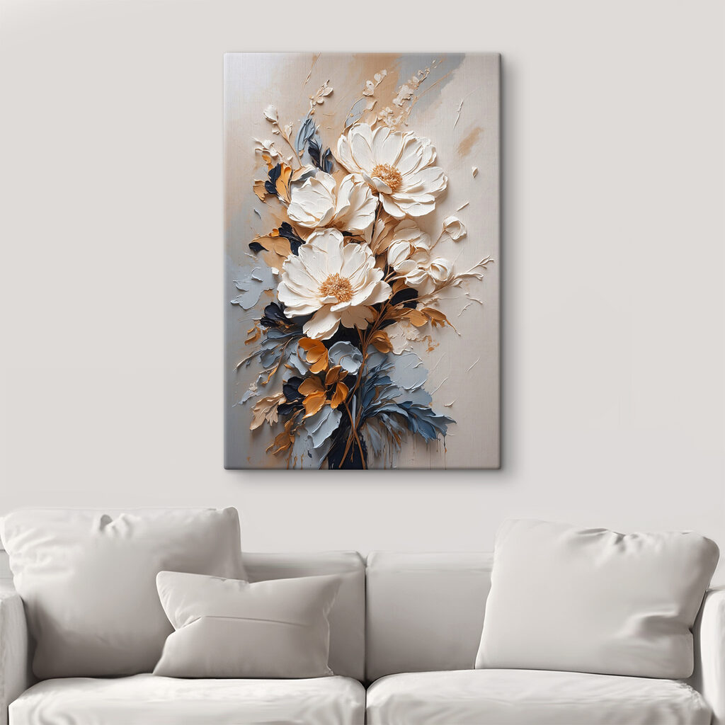 Flores em traços quebrados — interior 2