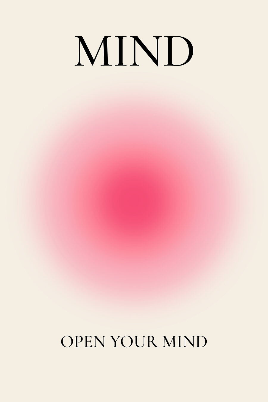 Brilho cor-de-rosa com palavras — design completo