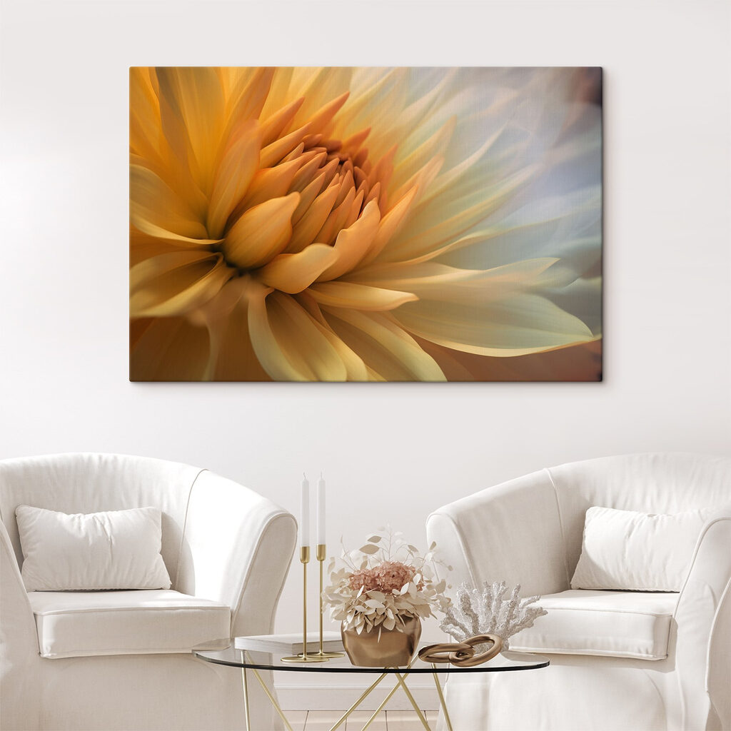 Flor de centro amarelo — interior 4