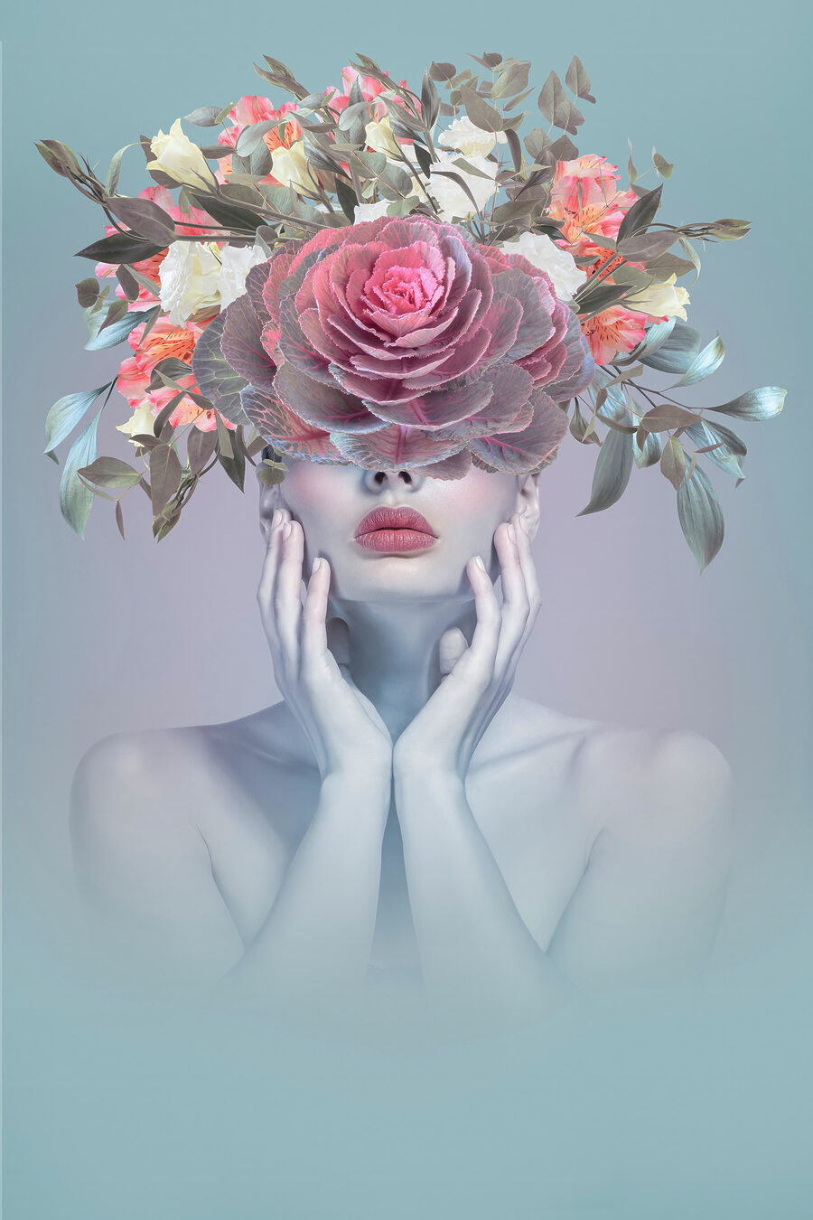 Rosas sobre o olhar — design completo
