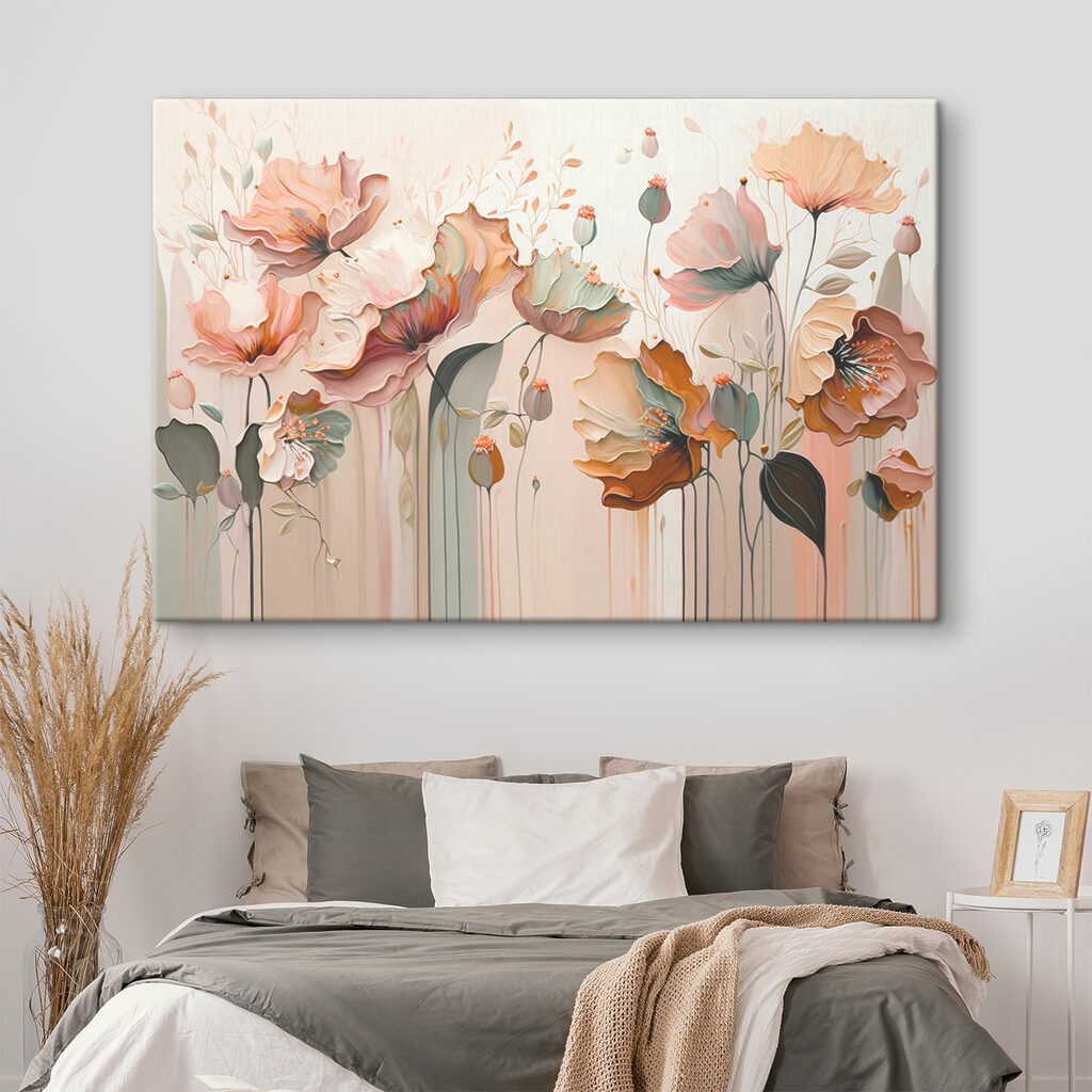 Flores em salmão suave — interior 2