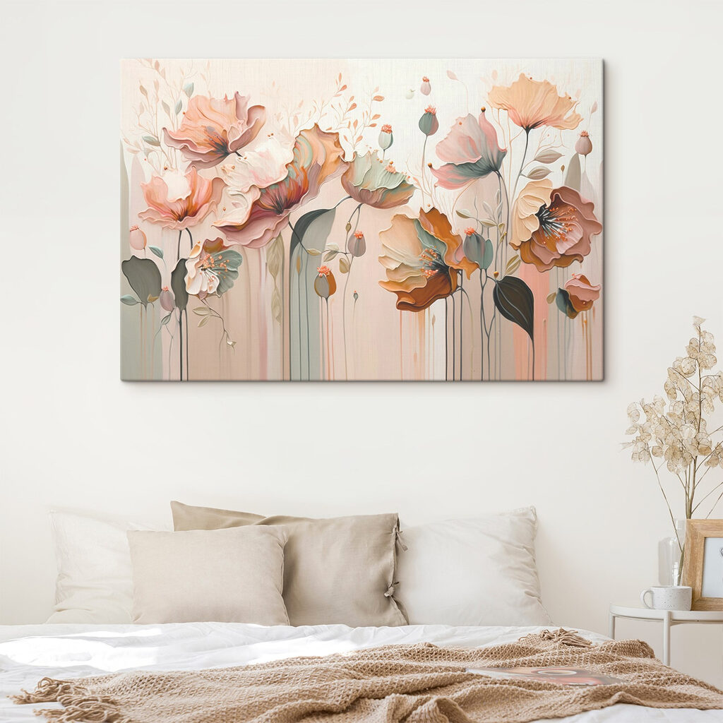Flores em salmão suave — interior 4