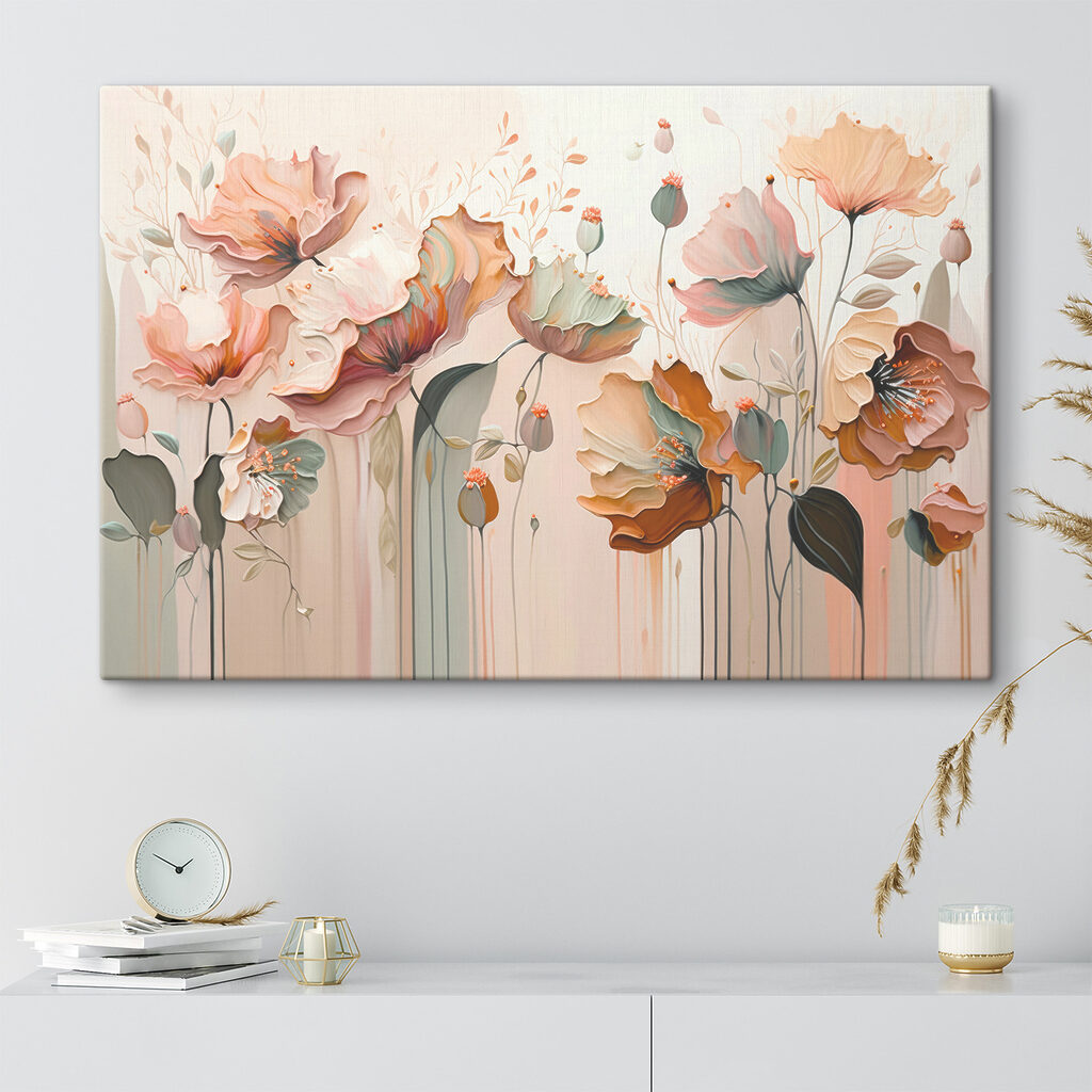 Flores em salmão suave — interior 3