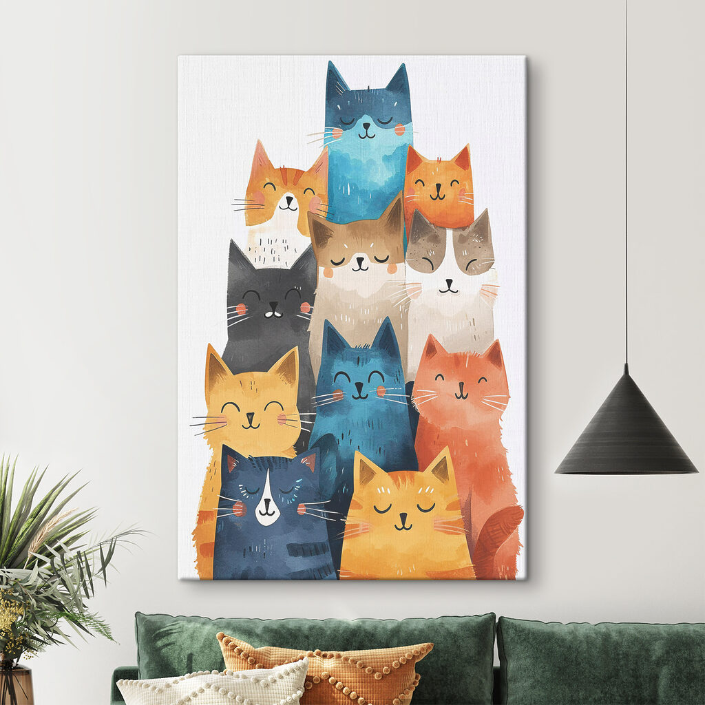 Gatos fazem uma torre — interior 2
