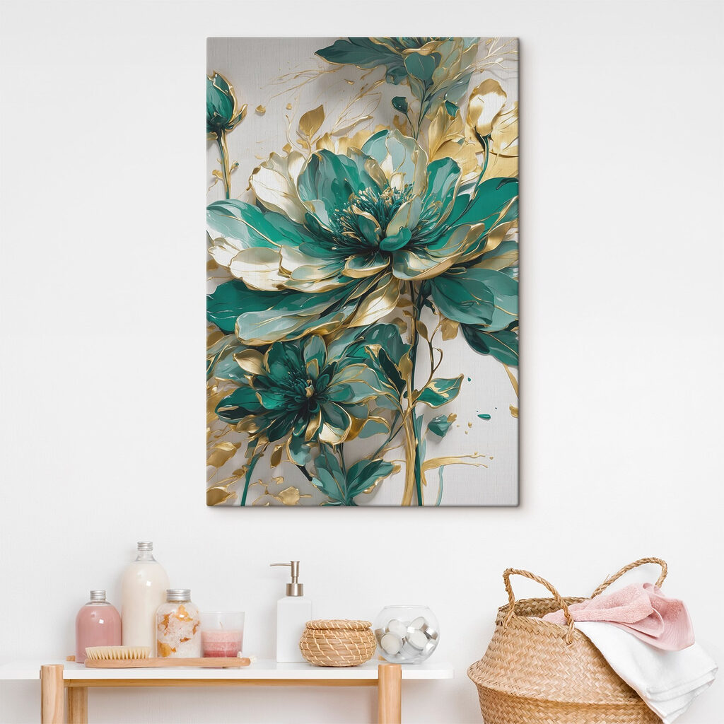 Flores verdes, ramos dourados — interior 6