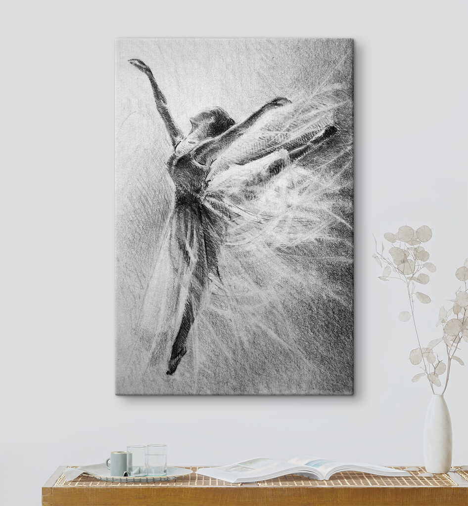 Bailado em cinzentos finos — interior 1
