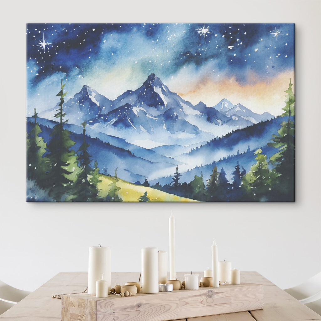 Estrelas sobre montanhas azuis — interior 1