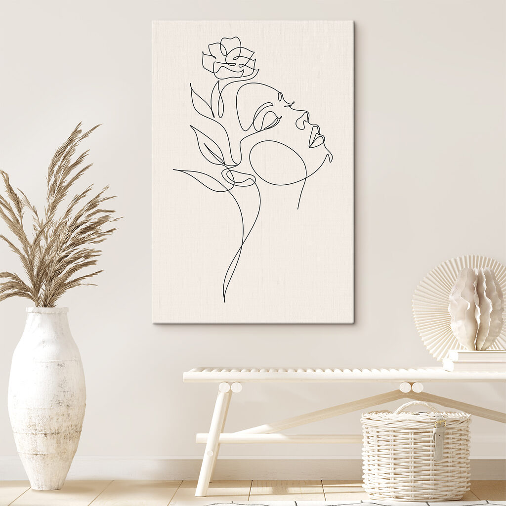 Perfil com rosa — interior 6