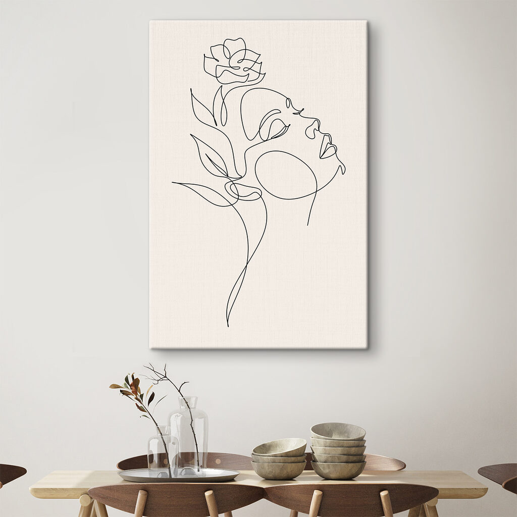 Perfil com rosa — interior 7